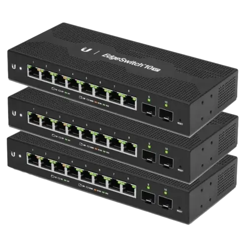 UBIQUITI Коммутатор EdgeSwitch 10XP (3-pack)