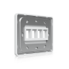Крепление Ubiquiti UACC-WP-Keystone-H-4P - 4-Port, Сталь SGCC, Поликарбонат