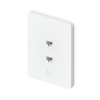 Крепление Ubiquiti UACC-WP-Keystone-V-2P - 2-Port, Сталь SGCC, Поликарбонат