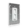 Крепление Ubiquiti UACC-WP-Keystone-V-2P - 2-Port, Сталь SGCC, Поликарбонат