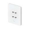 Крепление Ubiquiti UACC-WP-Keystone-V-4P - 4-Port, Сталь SGCC, Поликарбонат