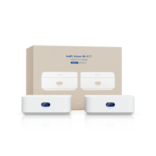 Маршрутизатор Ubiquiti UX7-2-US - 802.11a/b/g/n/ac/ax/be (WiFi 6/6E, WiFi 7), 30+, 22W