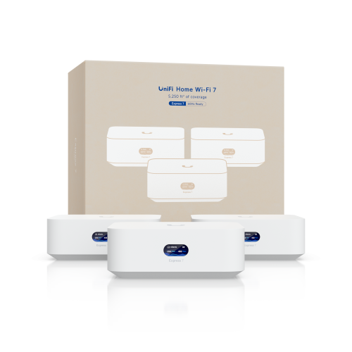 Маршрутизатор Ubiquiti UX7-3-EU - 802.11a/b/g/n/ac/ax/be (WiFi 6/6E, WiFi 7), 30+, 22W