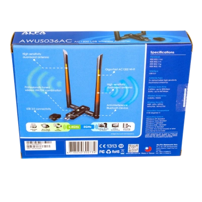 UBIQUITI Wi-Fi адаптер Alfa AWUS 036ACM UBIQUITI Wi-Fi адаптер Alfa AWUS 036ACM